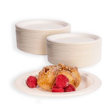 MULMEHË® Bagasse Paper Side Plate, 6